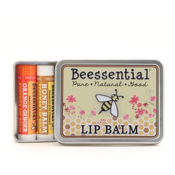 Beessential Lip Balm Tin: 5-Pack of Personalized Natural Hydration, All-Natural Moisturizing Lip Care