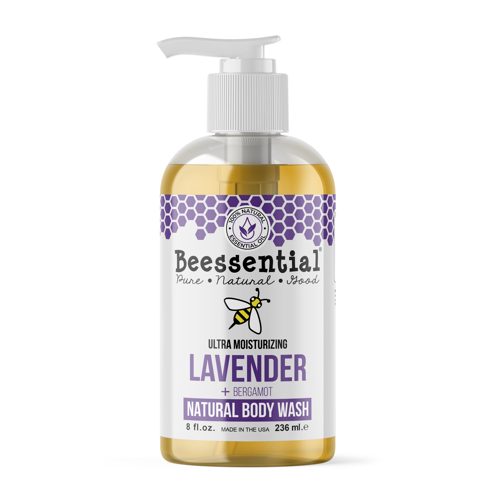  Beessential Ultra Moisturizing Lavender Natural Body Wash - a nourishing and hydrating body wash that is infused with lavender to provide a relaxing and soothing experience.