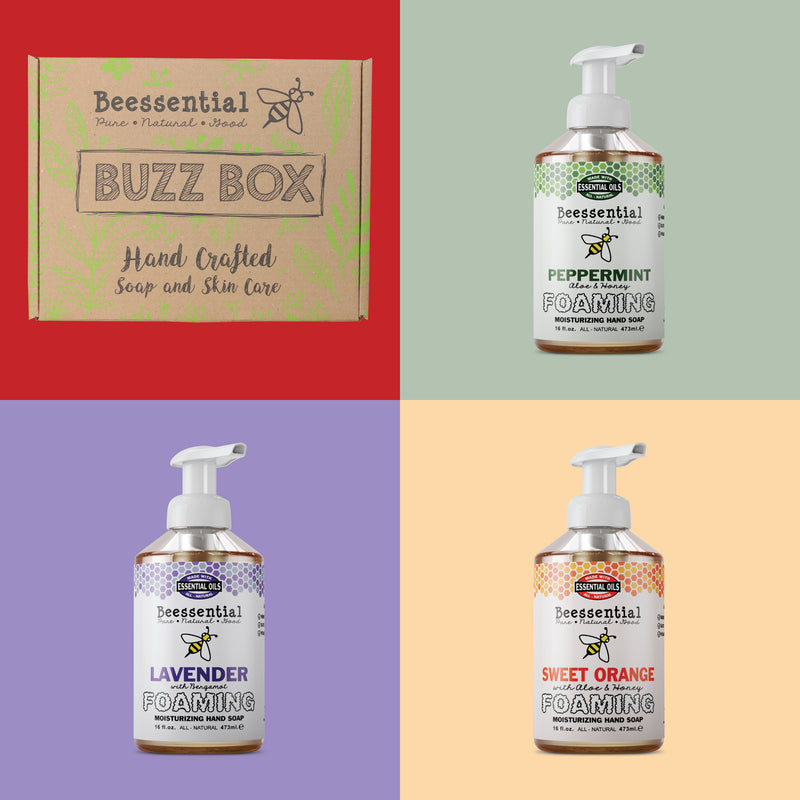 Beessential Foaming Hand Soap Gift Set, Luxurious, moisturizing hand care for soft hands.