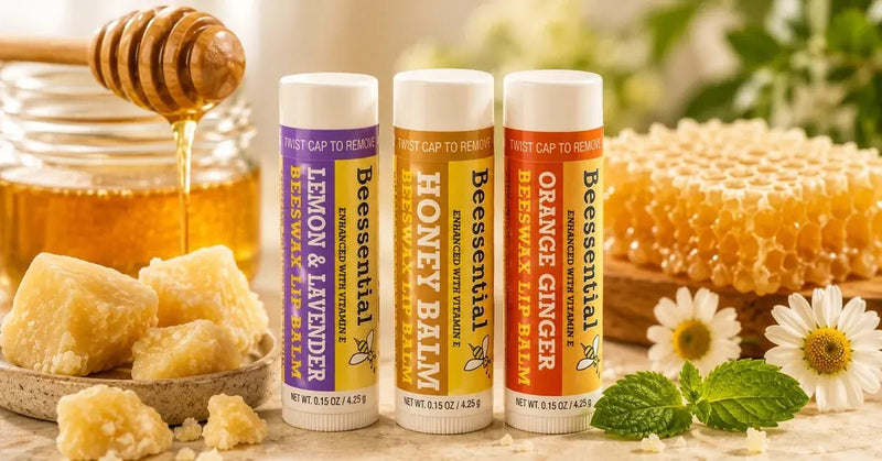 Natural Lip Balm for Chapped Lips - Beessential