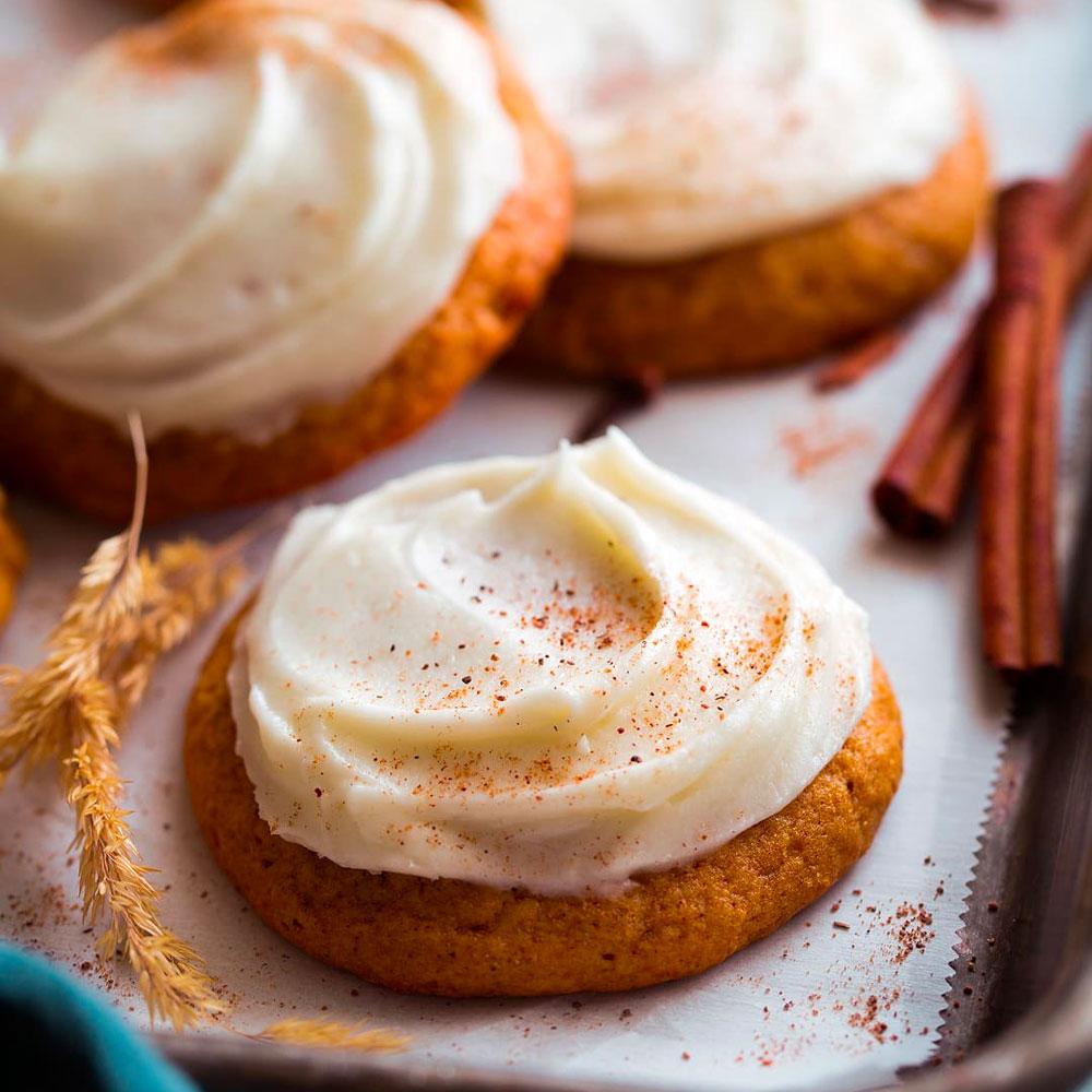 Pumpkin Cream Cheese Cookies | A Delicious Fall Treat - Beessential