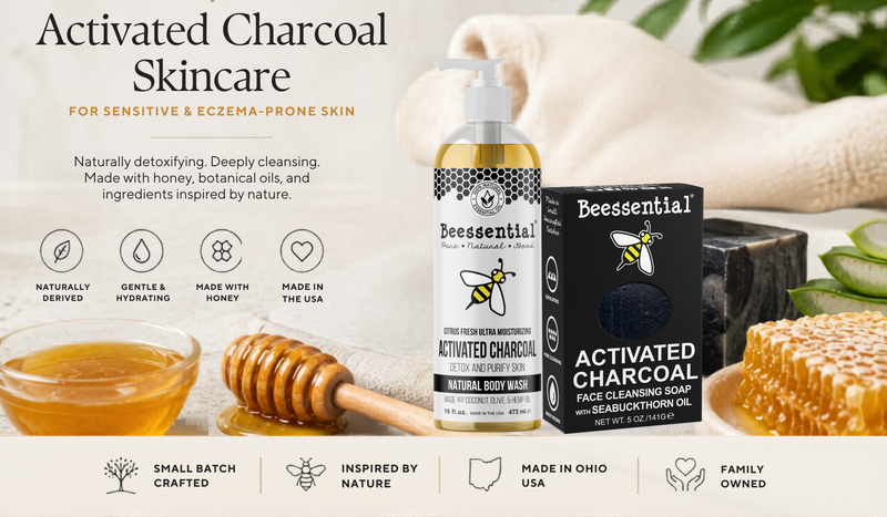 Activated Charcoal Skincare for Sensitive & Eczema-Prone Skin