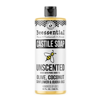 Beessential Unscented Castile Soap – Pure, gentle, and fragrance-free for a soothing, all-natural clean.