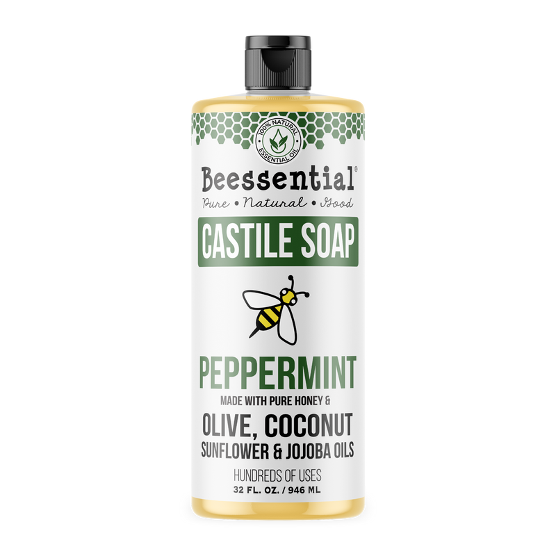 Beessential Peppermint Castile Soap – A natural, hydrating soap with a crisp peppermint scent for an energizing cleanse