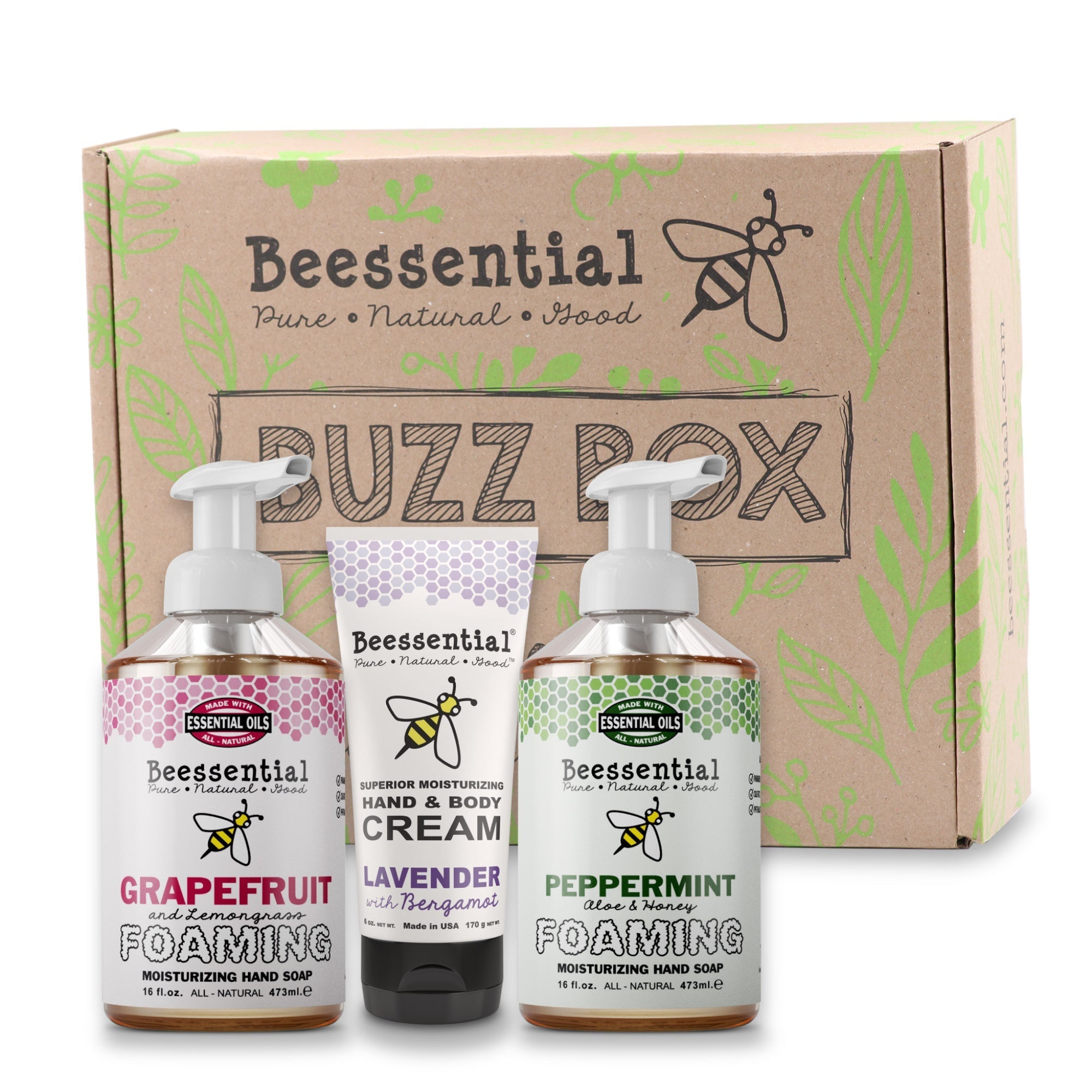 Beessential Sink Essentials Gift Box – All-Natural Hand Care & Moisturizing Soap for a Luxurious Sink Experience