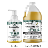 Beessential Tea Tree Oil Foaming Hand Soap,  natural ingredients for a refreshing, soothing cleanse.