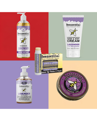 Beessential Lavender Bliss products - A calming spa experience at home with pure lavender essential oils.