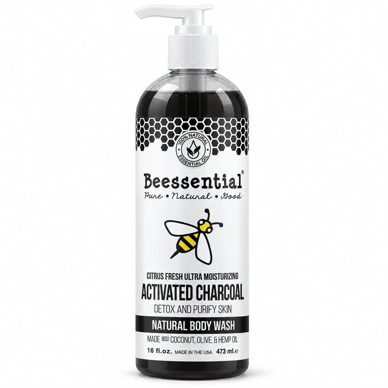 Activated Charcoal Body Wash - Detox & Hydrate - Beessential