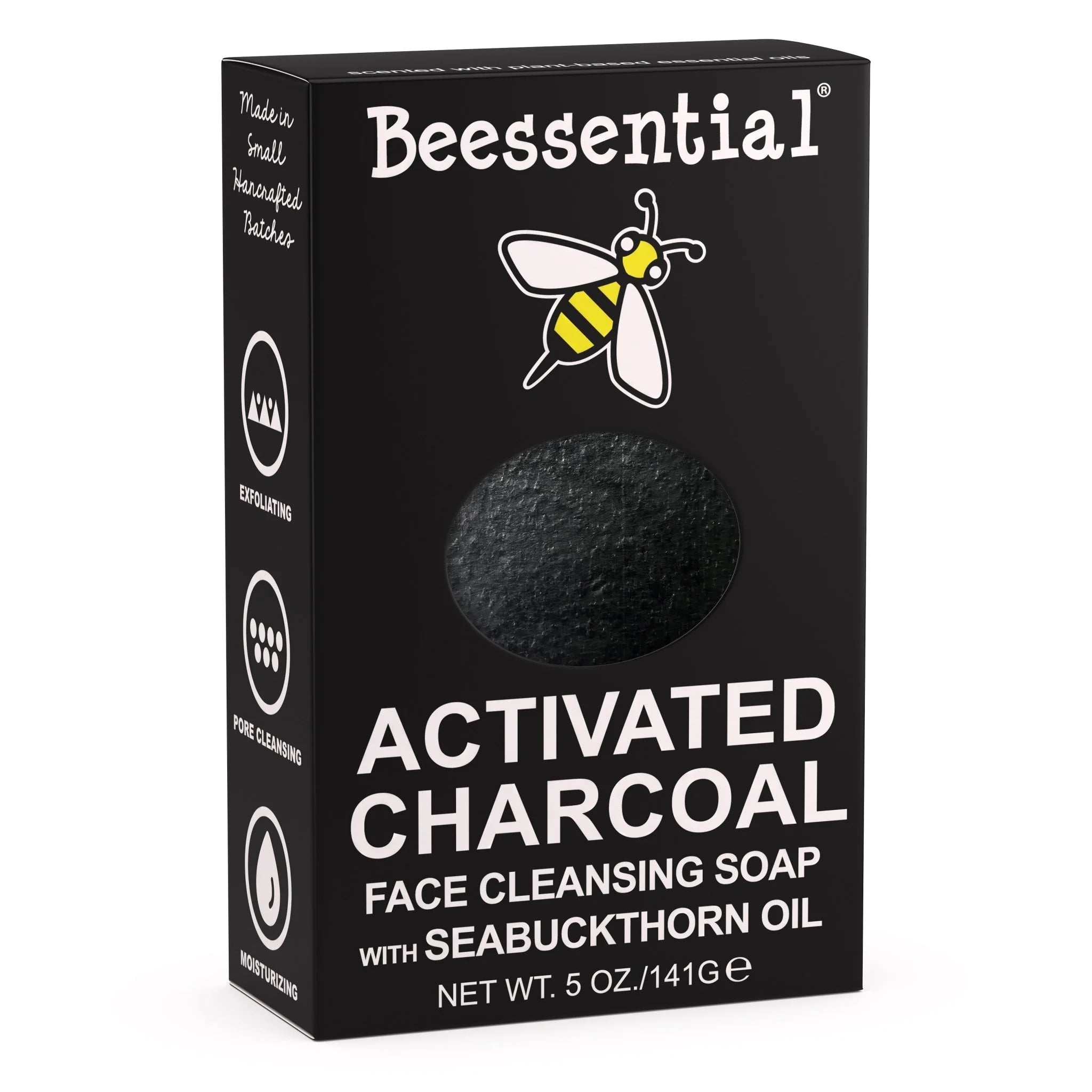 Activated Charcoal Face Soap-Deep Cleansing | Beessential