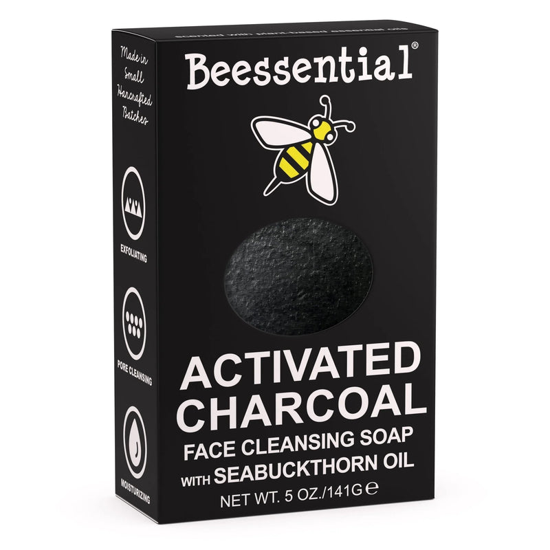 Activated Charcoal Face Soap is a natural bar soap designed for a fresh, deep cleanse