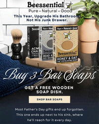 Buy 3 Beessential Bar Soap, Receive a Free Wooden Soap Dish - Beessential