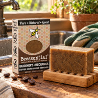 Coffee Mechanic’s & Gardener’s Bar Soap - Exfoliating & Refreshing - Beessential