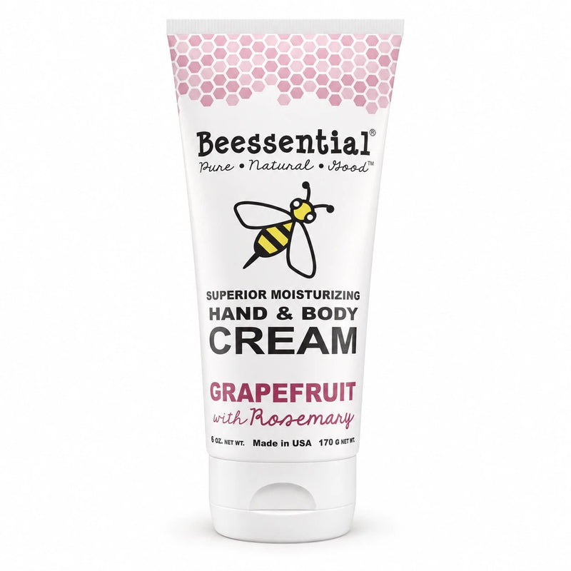 Grapefruit Rosemary Hand & Body Cream for Dry Skin - Beessential