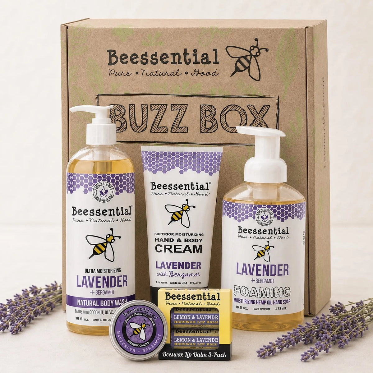 Lavender Bliss Bath & Body Gift Set - Beessential