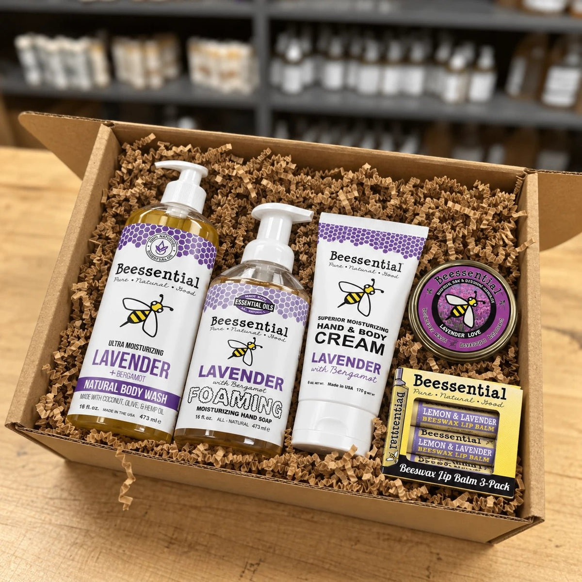 Lavender Bliss Bath & Body Gift Set - Beessential