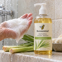 Lemongrass Body Wash (Natural & Hydrating) | Sulfate-Free - Beessential