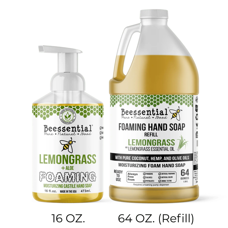 Lemongrass Foaming Hand Soap (Natural & Moisturizing)