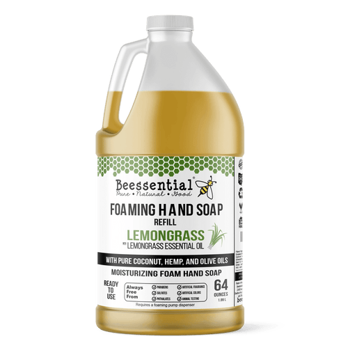 Lemongrass Foaming Hand Soap (Natural & Moisturizing) - Beessential