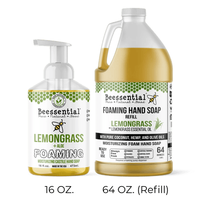 Lemongrass Foaming Hand Soap (Natural & Moisturizing) - Beessential