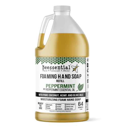 Natural Peppermint Foaming Hand Soap - Beessential