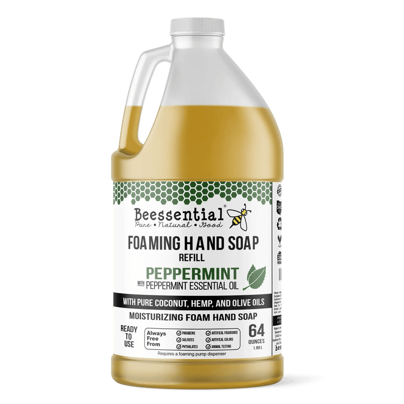 Natural Peppermint Foaming Hand Soap - Beessential