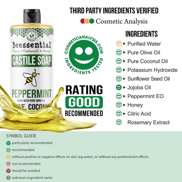 Peppermint Castile Soap - Beessential