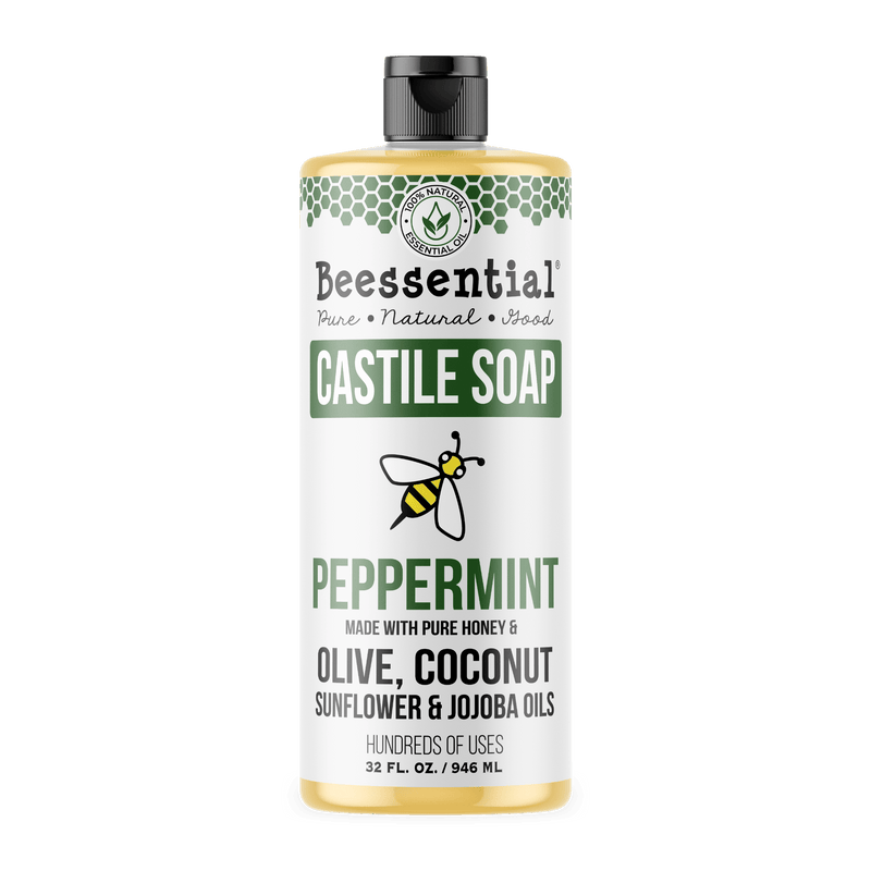 Peppermint Castile Soap is a concentrated, plant-based liquid soap with refreshing peppermint essential oil
