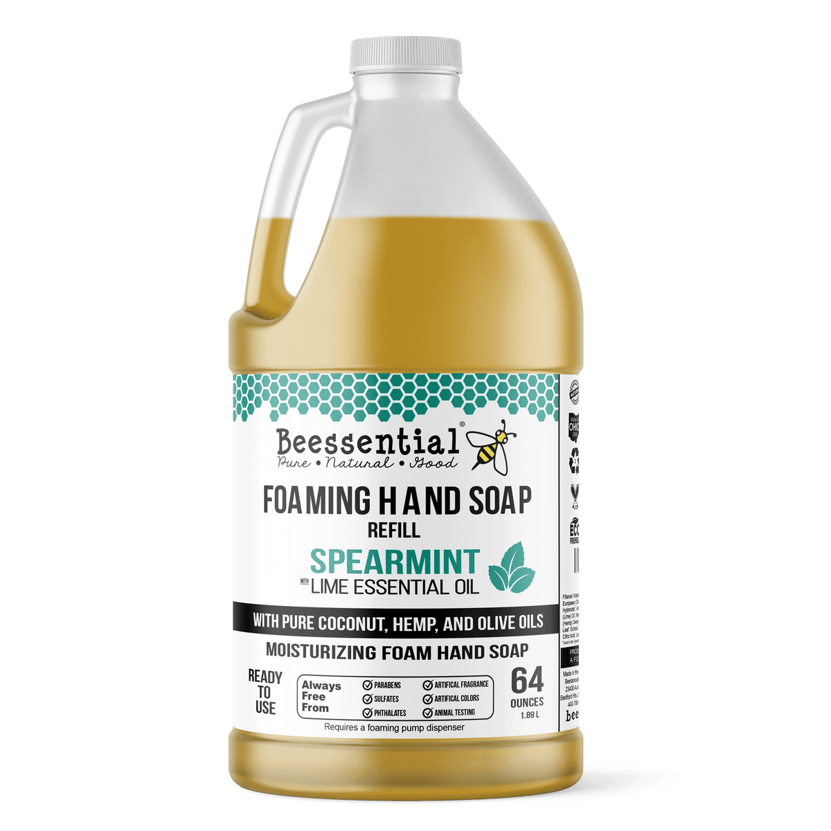 Spearmint Lime Foaming Hand Soap - Beessential