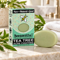 Tea Tree Oil Bar Soap for Face & Body, Sulfate-Free - Beessential