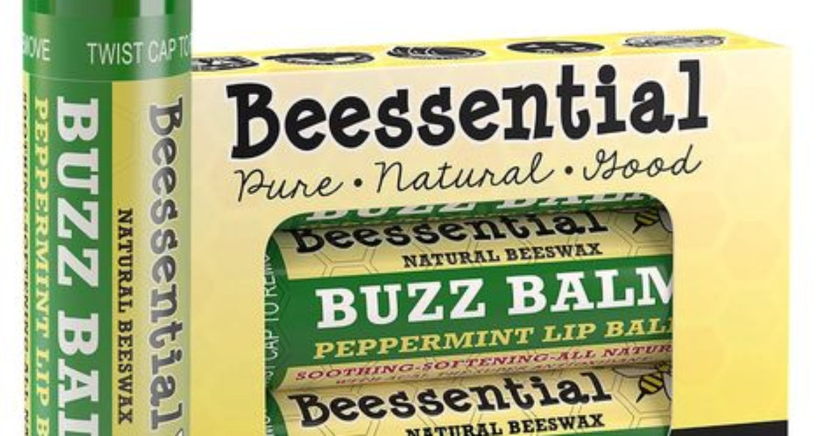 Beessential Peppermint Lip Balm – Natural lip protection with a crisp peppermint flavor for lasting moisture.
