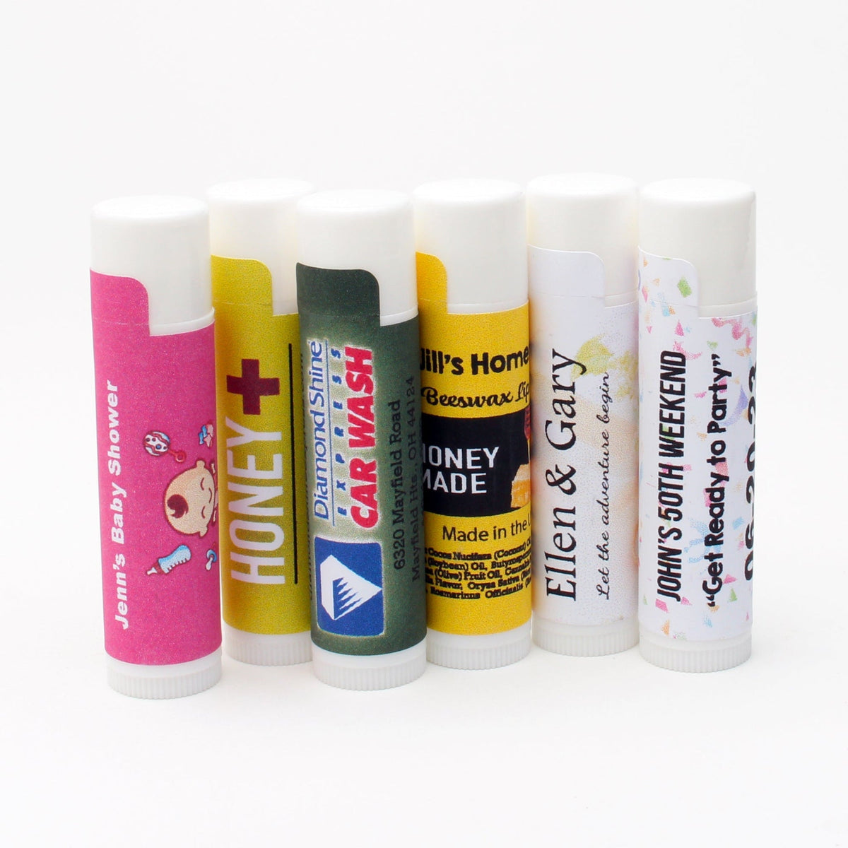 50 - Pack Premium Unlabeled Lip Balms – Ideal for Weddings, Events & Party Favors - Beessential