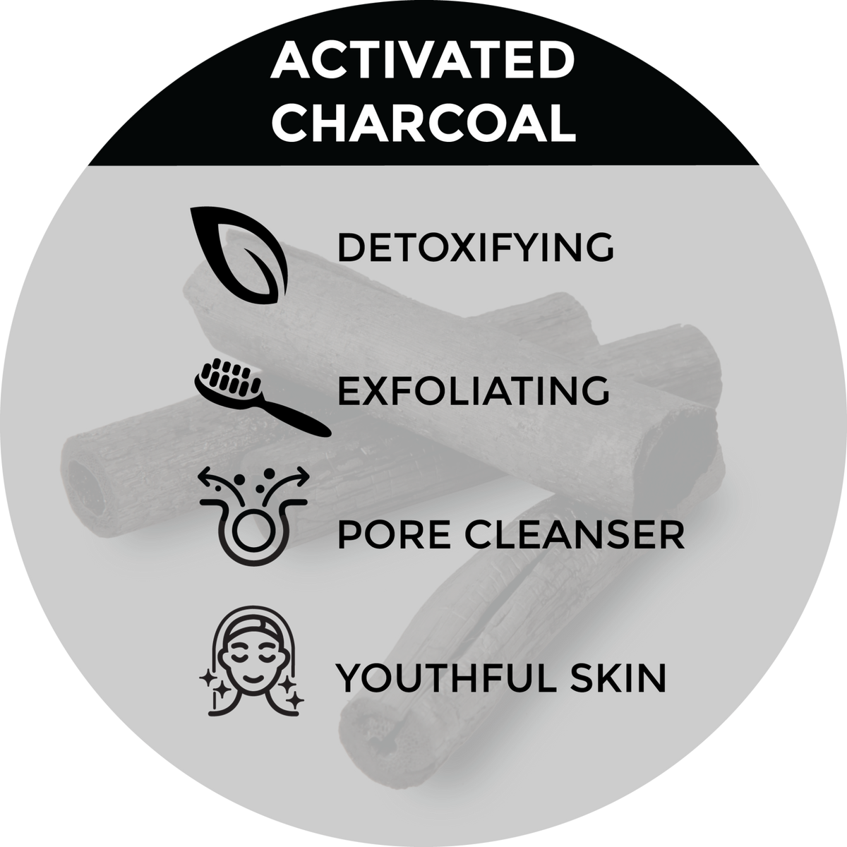 Activated Charcoal Body Wash - Gentle, hydrating, and nourishing detoxifying body cleanser.