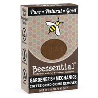 Beessential Coffee Mechanic's & Gardener's Bar Soap – Exfoliating All-Natural Soap for Tough Hands, Coffee and Citrus Scent