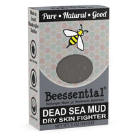 Beessential Dead Sea Mud Bar Soap Detoxifying All-Natural Soap for Deep Cleansing Skin Rejuvenation.