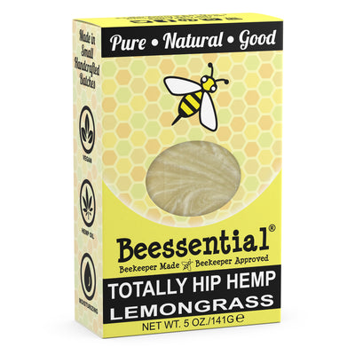 Veegan soap, rejuvenating lemongrass scent. Natural source essential fatty acids. (No bee products)
