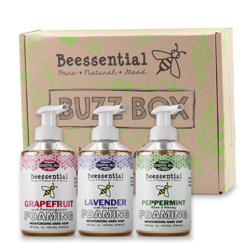 Beessential Foaming Hand Soap Gift Set, Luxurious, moisturizing hand care for soft hands.