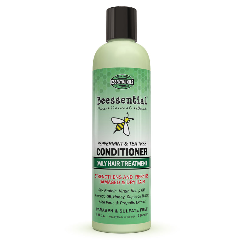 Beessential Peppermint & Tea Tree Conditioner – Nourishing and Invigorating Hair Care with Natural Oils