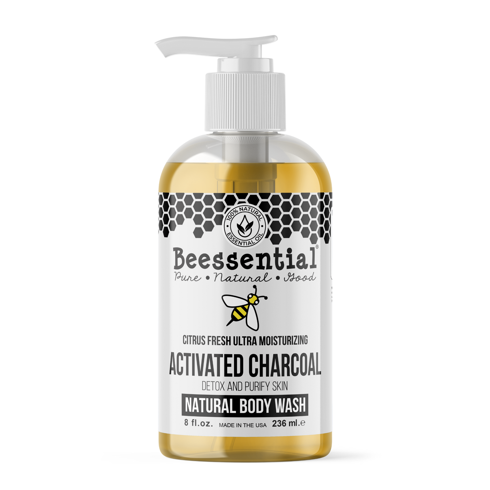 8 oz Activiated Characoal Body Wash
