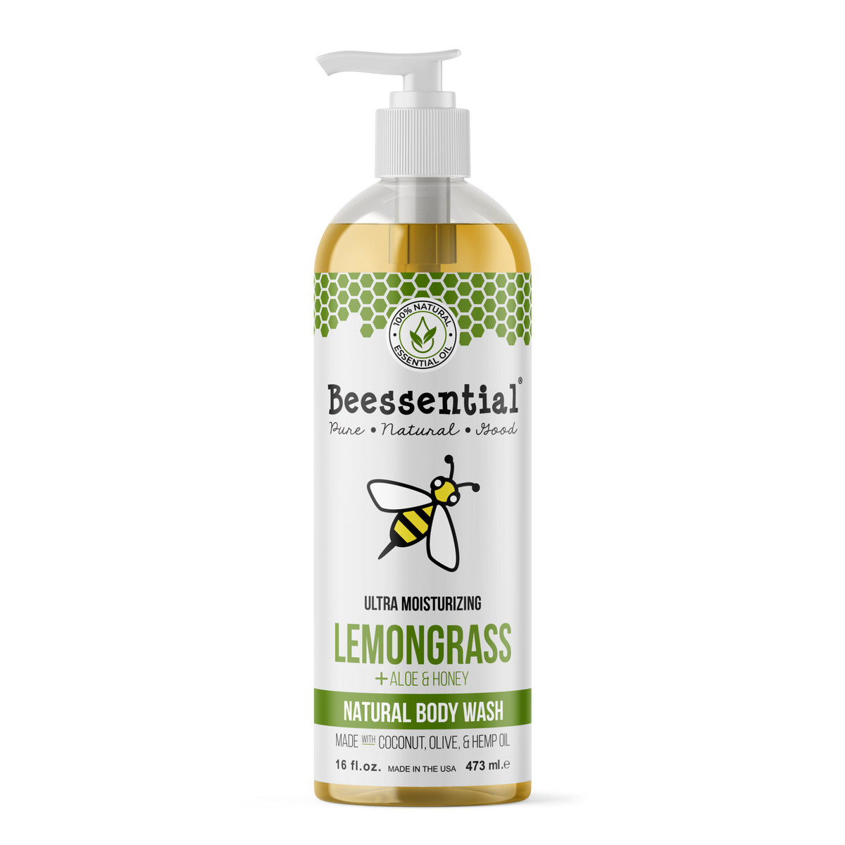 Lemongrass shower gel in 16 oz.
