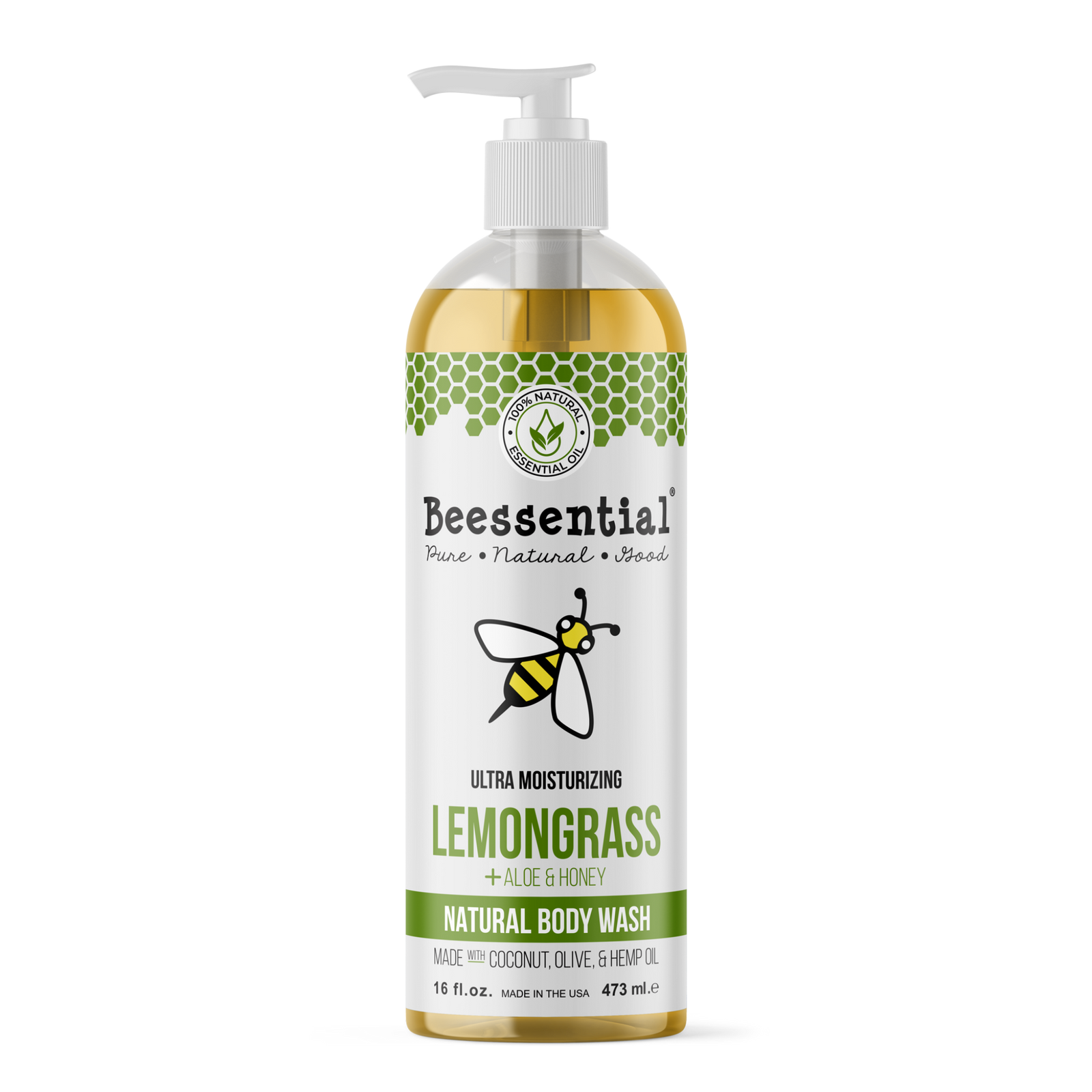 Lemongrass shower gel in 16 oz.