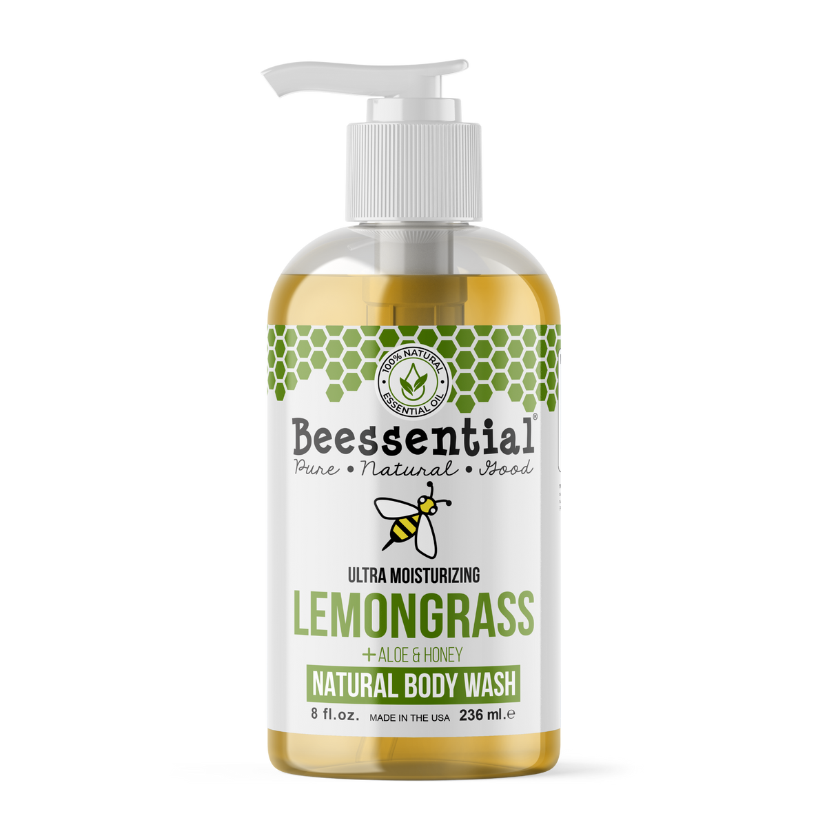 Lemongrass Body Wash with pure Lemongrass Essential Oil