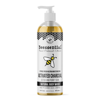 16 oz bottle of Activated Charcoal Body Wash - Natural detox and purifying cleanse.