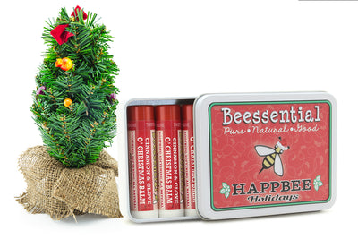 Happbee Holiday Lip Balm Tin (pick-your-own) (5-Pack)