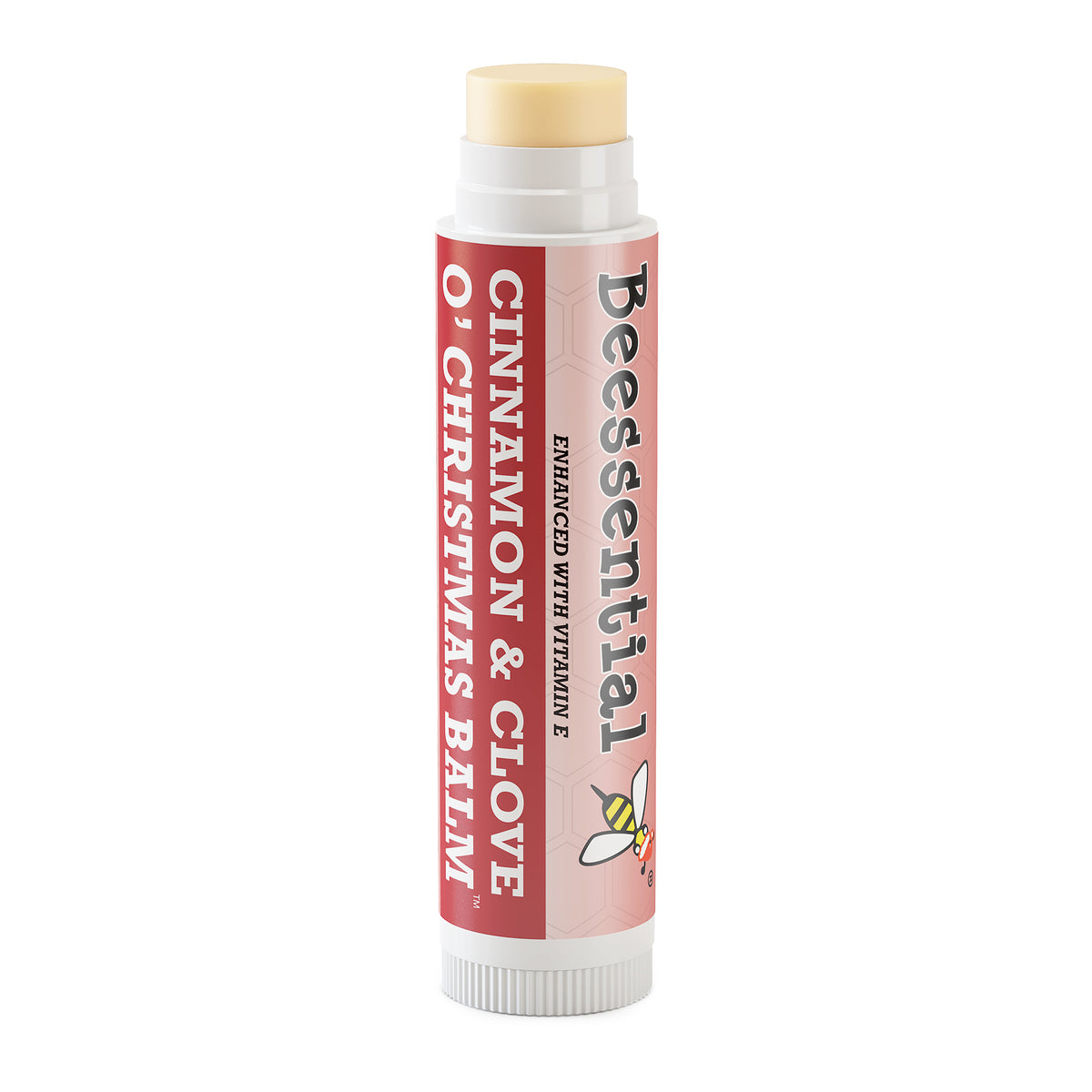 Beessential O'Christmas Balm – Cinnamon and Clove Lip Balm, All-Natural Moisturizing Lip Care for the Holidays