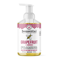 Beessential Grapefruit with Lemongrass Foaming Hand Soap bottle - Fresh, zesty, and zesty natural hand wash.