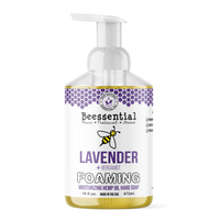 Beessential Foaming Hand Soap in a recyclable bottle, made with sustainably sourced natural ingredients.