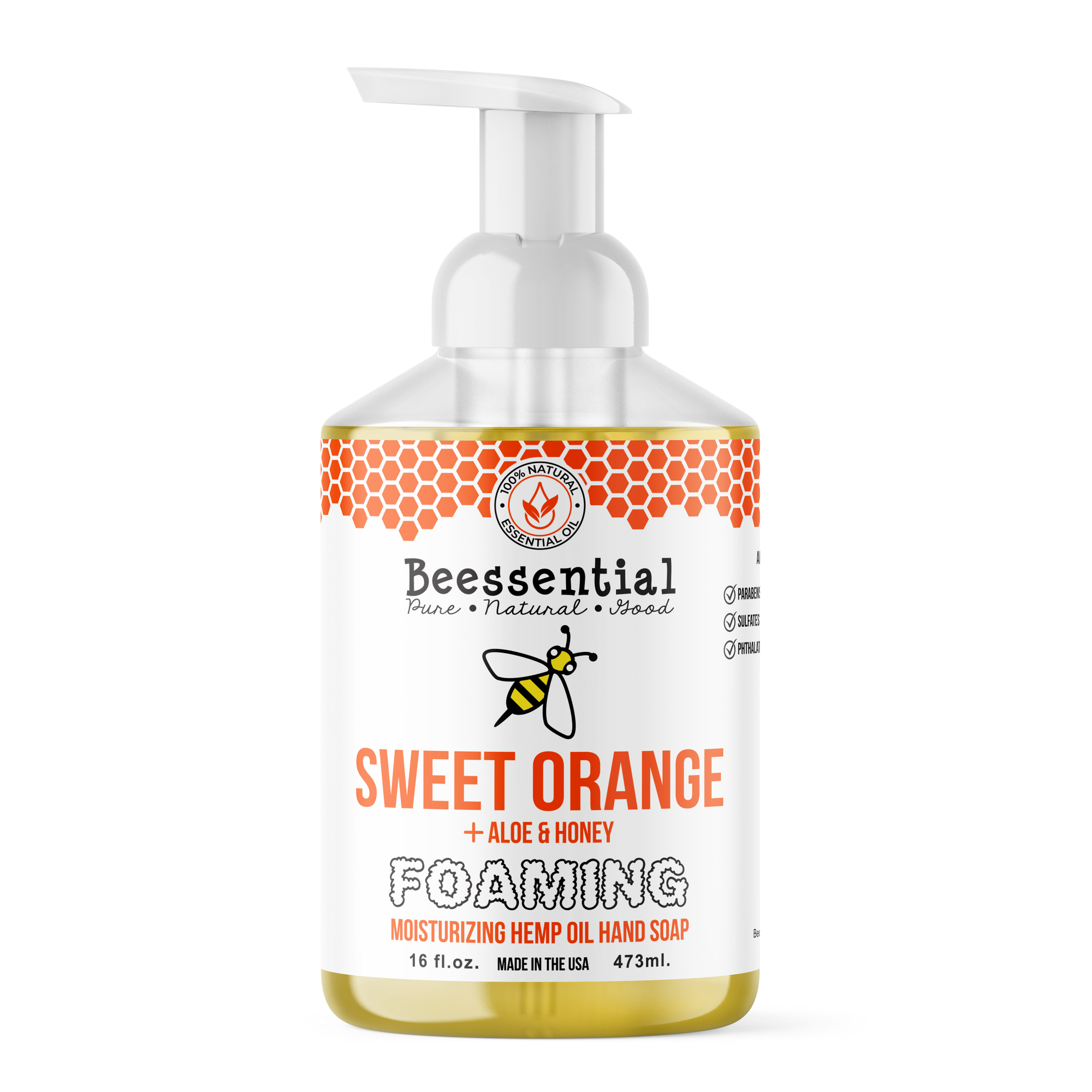 All Natural Sweet Orange Hand Soap 