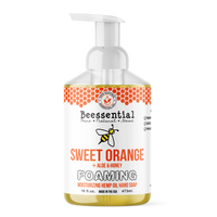 Rich lather of Sweet Orange Foaming Soap