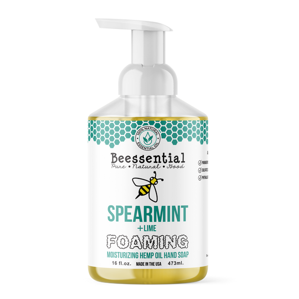 Beessential Spearmint Lime Foaming Soap - Natural Hand Wash
