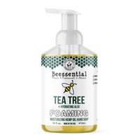 Beessential Tea Tree Oil Foaming Hand Soap, offering a gentle and aromatic natural clean.